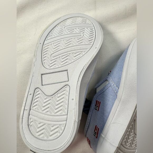 NWT Janie and Jack Unisex Embroidered Flag Slip On Sneaker - Size 6 - Picture 4 of 6